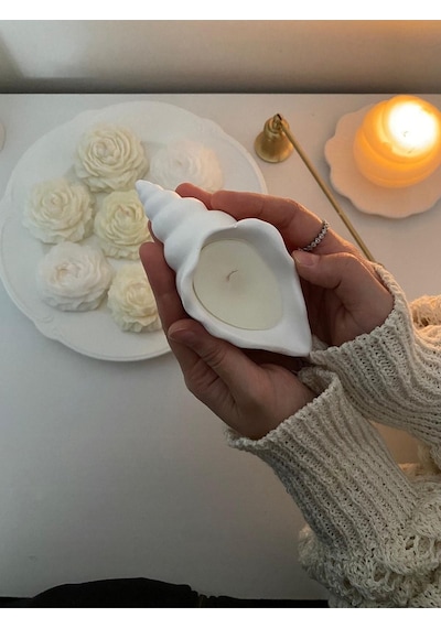 Bernami Vazo Pinterest Deniz Kabuğu Istiridye Mum Diğer