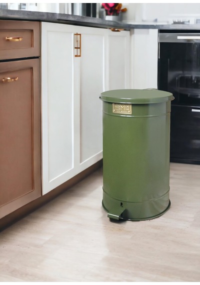 The Mia Çöp Kovası Haki 24 Lt Glv0746 Beyaz