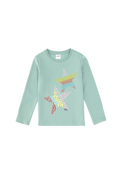 U.S. Polo Assn. Kız Çocuk Su Yeşili Bisiklet Yaka Sweatshirt 50298180-VR048
