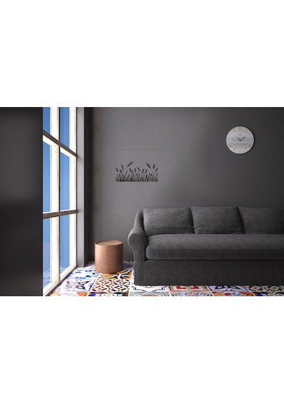 Buğday Başak Folyo Sticker 100cm Uzunluk Siyah