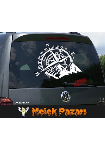 Pusula, Dağ Araba Sticker. Oto Çıkartma