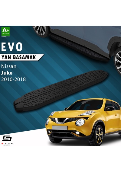 S-dizayn Nissan Juke Evo Siyah Yan Basamak 173 Cm 2010-2018
