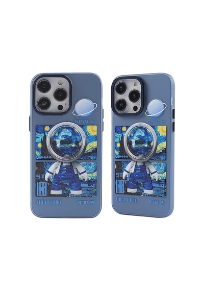 Apple iPhone Uyumlu 14 Pro Max Kılıf Prada Desenli Kapak - Prada Mavi - 1 0.2M-Çok Renkli