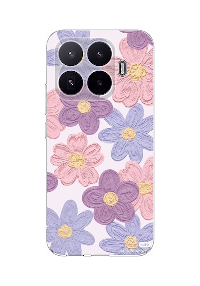 Xiaomi 17t Uyumlu Renkli Papatyalar Sulu Boya Baskılı Silikon Kılıf