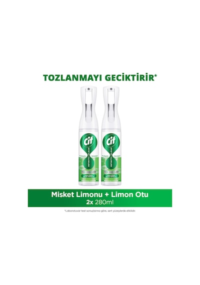 Cif Infinite Clean Doğal Probiyotikli Sprey Tüm Yüzeyler İçin Misket Limonu & Limon Otu 280 Ml X2 Diğer