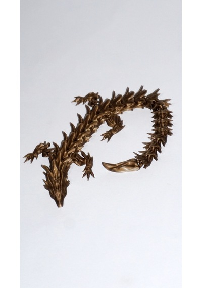 Eklemli Ejderha 3 Renkli 28 Cm - Dekoratif 3d Maket Hediyelik 1,8cm 95109200