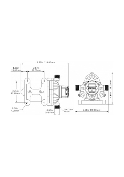 Seaflo Hidrofor Pompası 12V - 11.3 L/Dk - 45 PSI