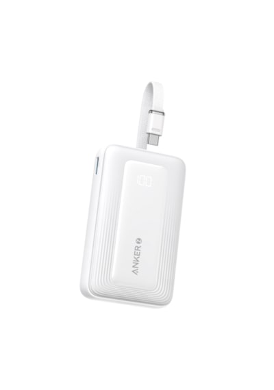 Anker A1688 10.000 Mah Tasinabilir Sarj Cihazi 30w Dahili Usb-c Kablo Beyaz