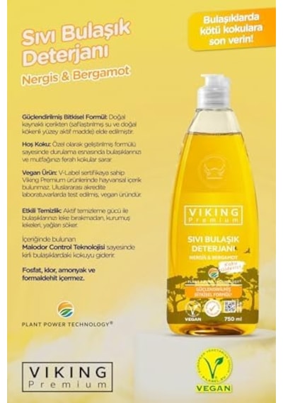 Premium Bulaşık Deterjanı Nergis-bergamot 750 Ml