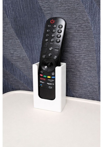 Duvara Monte Kumanda Tutacağı 5,5x3 Cm İç Ölçü -2 Adet-yapışkanlı Tv, Klima Kumandası Aparatı. Beyaz - 815805237 Beyaz