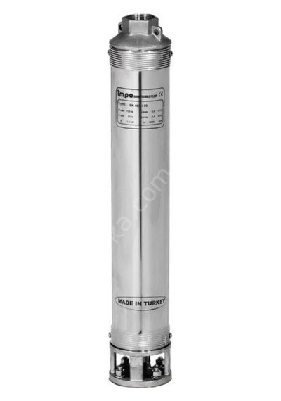 Impo Sk 412/11 Krom Başlıklı 3hp Monofaze Derin Kuyu Dalgıç Pompa Motorlu