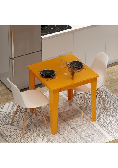 Loren 72 X 72 Yemek - Mutfak Masası Turuncu