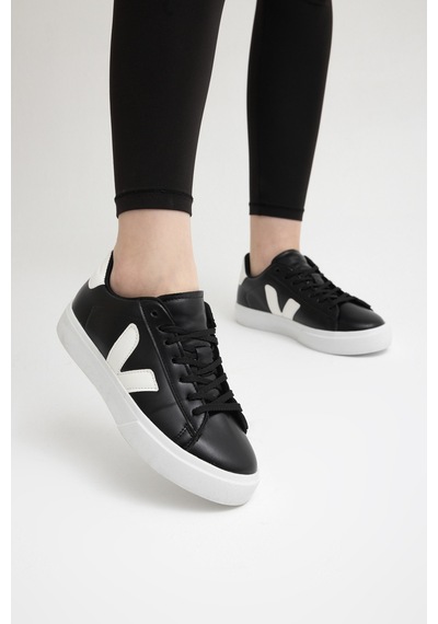Tonny Black Kauçuk Taban Rahat Bağcıklı Sneaker Kadın Siyah Beyaz Sneaker Tbklc030