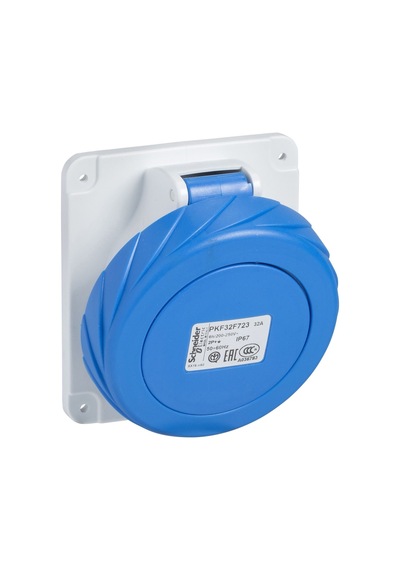 Schneider 3x63A Eğik Makine Prizi 230 Volt Monofaze Ip 44 81278