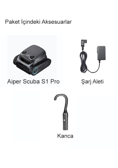 Aiper Scuba S1 Pro Kablosuz Havuz Temizleme Robotu
