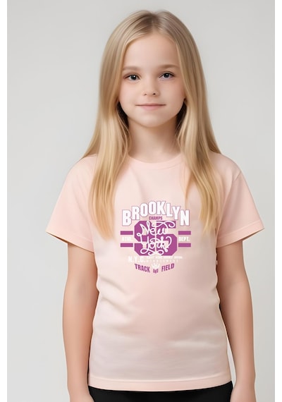 Fyk Kids Kız Çocuk Broklyn 95 Baskılı Alt-üst Takım Somon
