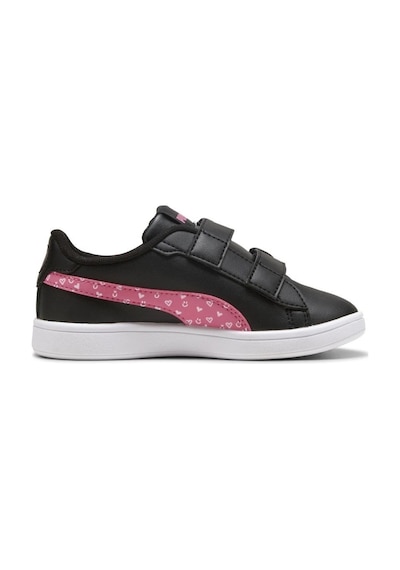 Puma Smash 3.0 Hearty Inf Bebek Spor Ayakkabı Siyah Pembe Siyah - Pembe