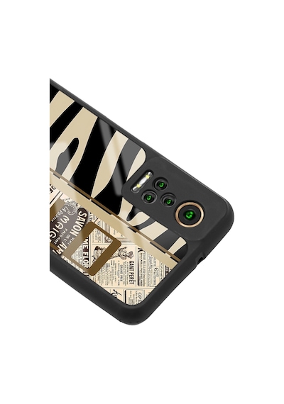General Mobile Gm 22 Pro Zebra Gazete Tasarımlı Glossy Telefon Kılıfı Çok Renkli