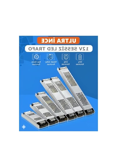 12v Ultra Slim Led Trafosu, İnce Tasarım Ve Metal Kasa