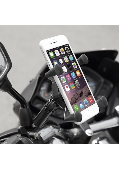 Ahtapot Motorsiklet Telefon Tutacağı Siyah