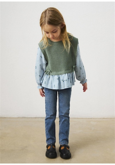 Mayoral Kız Çocuk Basic Denim Kot Pantolon Mavi 577