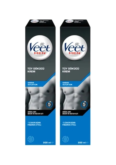 Veet Men Hassas Ciltler İçin Tüy Dökücü Krem