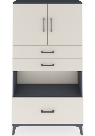 Arges Dolap 3 Raflı 3 Çekmeceli 2 Kapaklı 88x30x163 Antrasit-aytaşı Antrasit Arges Dolap 3 Raflı 3 Çekmeceli 2 Kapaklı 88x30x163 Antrasit-aytaşı Antrasit
