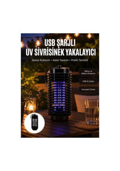 Çevre Dostu Elektrikli Sivrisinek Öldürücü Lamba 50m² Etki Alanı Yeni Nes - Hs08374766-6