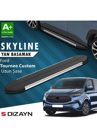 S-dizayn Ford Tourneo Custom 2 Skyline Krom Yan Basamak 263 Cm 2023 Üzeri A+ Kalite