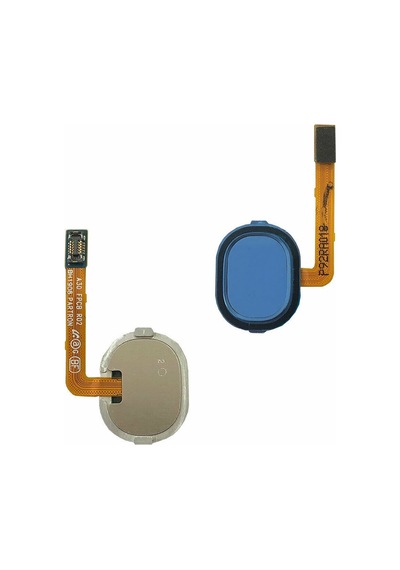 Samsung Uyumlu A20 Parmak İzi Okuyucu Film Home Flex Mavi