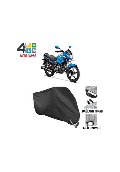 Hero Glamour Motosiklet Brandası ( Kilit Uyumlu - Siyah
