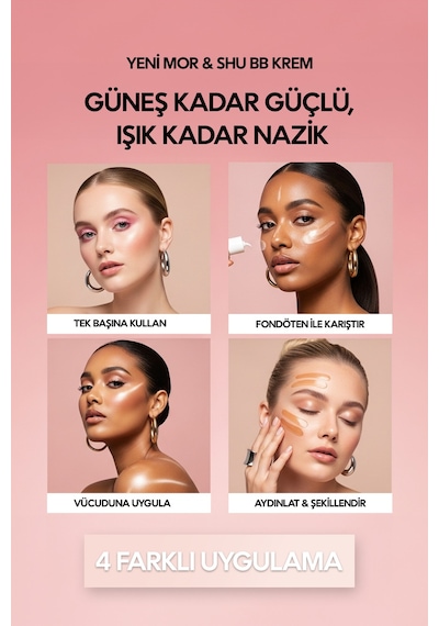 Bb Krem Spf 50+ Mor & Shu Bej