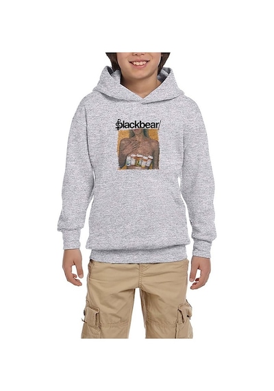 Zepplin Giyim Blackbear Digital Drugs Gri Çocuk Kapşonlu Sweatshirt Gri