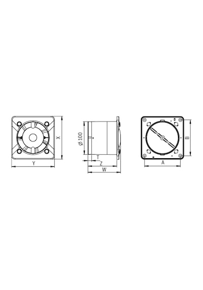 Bosch F1700 WS 100 Sessiz Duvar Tipi Aksiyal Fan
