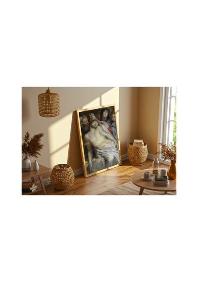 Rönesans Rubens İsa'ya Ağıt Michielsen Epitafı Çerçevesiz Poster 21x30 Cm A4 Tablo Rönesans