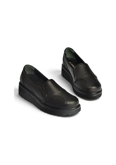 Fox Shoes Z555251203 Siyah Hakiki Deri Günlük Kadın Ayakkabı