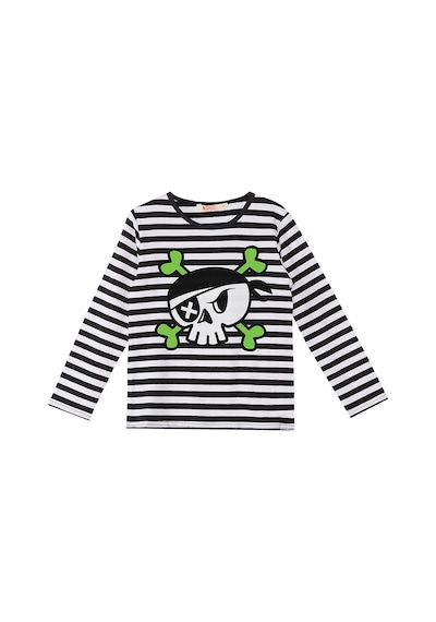 Korsan Kafa Çizgili Erkek Çocuk Kışlık T-shirt Pantolon Takım