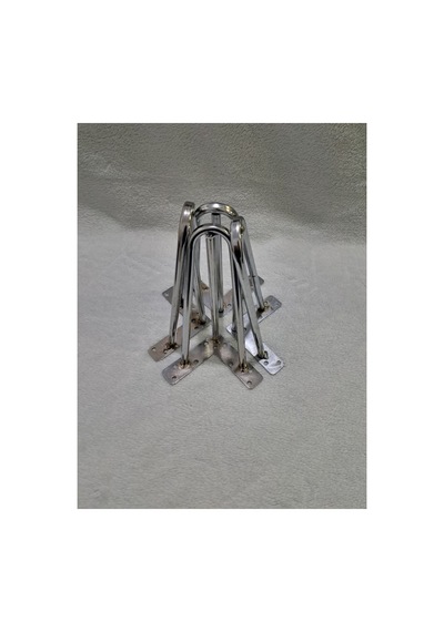 20 Cm Metal 4 Adet Gümüş Metal Mobilya Ayakları Gümüş
