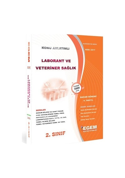 Egem Aöf Anadolu Laborant Ve Veteriner Sağlık Soru Seti