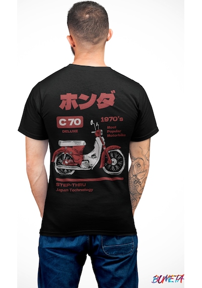 Bumeta Kore C70 1970 Most Popular Motorbike Motorsiklet Unisex Tişört T-shirt 001