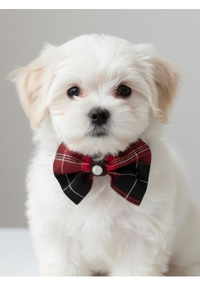 Aristokrat Ekose Silver Köpek Papyonu Tasma Yılbaşı