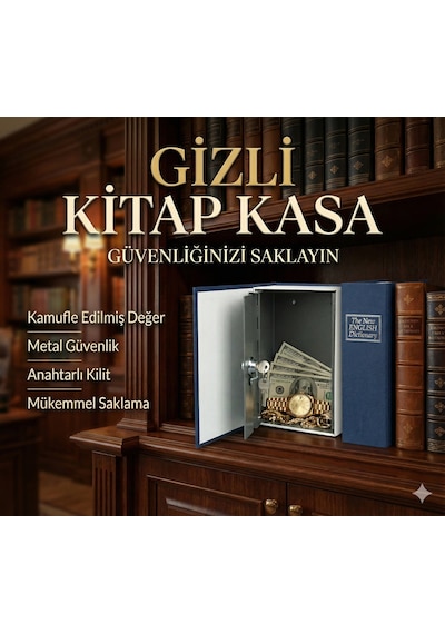Kitap Görünümlü Gizli Kasa 3855796