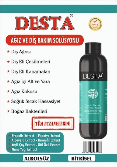 Desta Ağız Ve Diş Bakım Solüsyonu 350 Ml