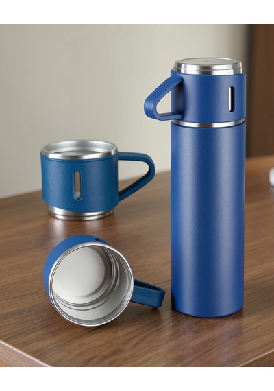 Termos Seti 500 Ml Basınçlı Taşınabilir Günlük Kullanım Çok Renkli