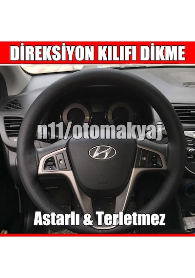 Hyundai I20 2015-2018 Oto Direksiyon Kılıfı Dikme