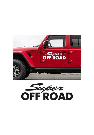 Super Off Road Sticker, Oto Sticker, Pick Up Sticker 20x6 Cm