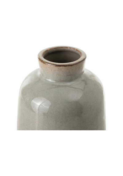 Mudo Home Ashen Seramik Vazo 16x31 Cm Gri