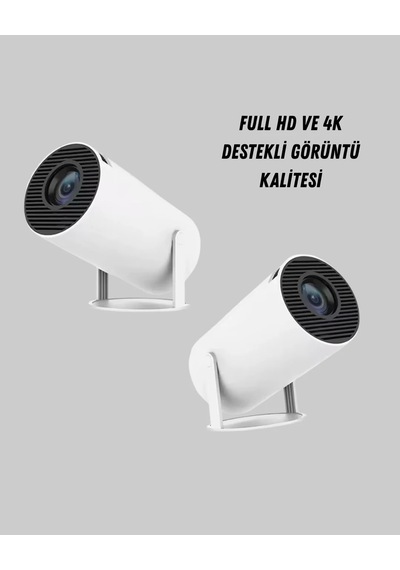 Ers Full Hd 4k Destekli Akıllı Projeksiyon 130 İnç Ekran, Uzun Ömürlü Ampul Ve Çoklu Giriş 38551343
