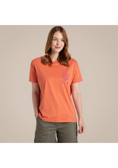Craghoppers Bistort Ss Kadın T-shirt-turuncu