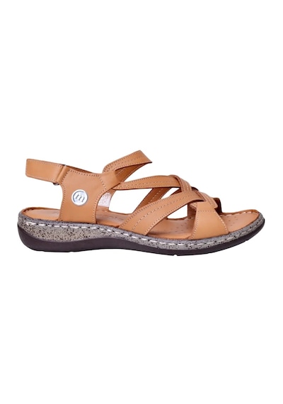Mammamia D26ys-2415 Kadın Hakiki Deri Günlük Comfort Sandalet Taba
